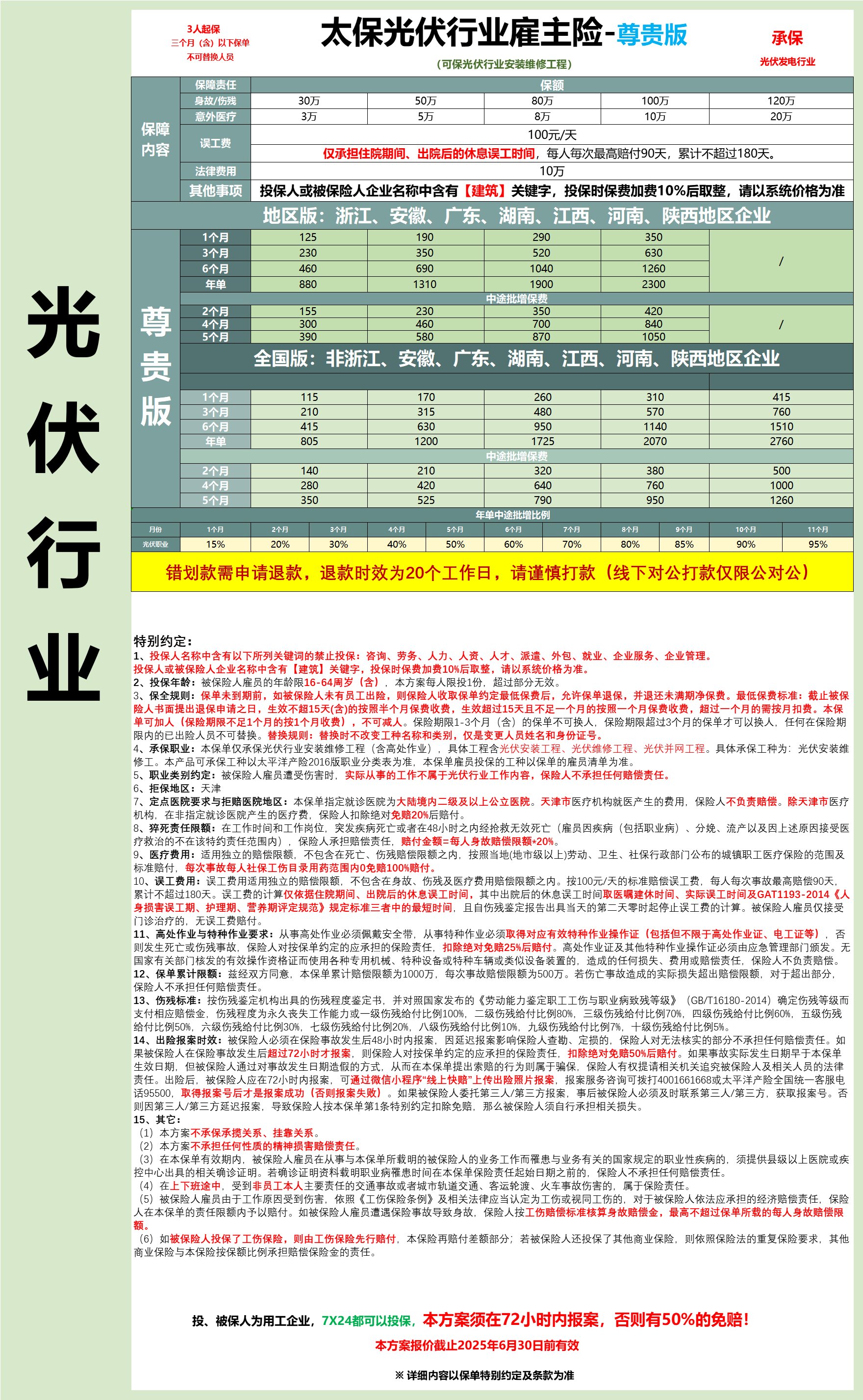 雇主责任险＆团体意外险